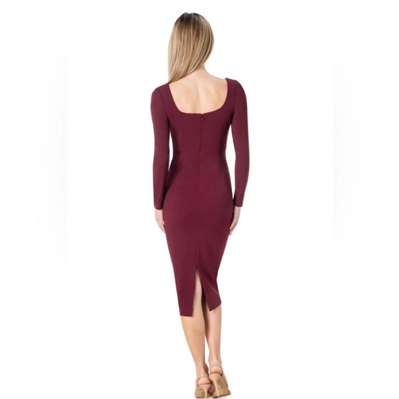 Dress the  Population Sonia Long Sleeve Dress, Small - Picture 3 of 11